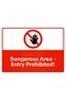 Dangerous Area No Entry Isg Warning Sign Pvc A5 15X21 cm
