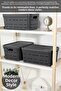 Decorative Pyramid Storage Box with Lid and Holes - Closet Organizer Organizer 10.8 Lt Anthracite - 2