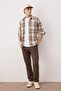 Vizon Erkek Dar Paça/Slim Fit Mevsimlik %100 Pamuk Likralı Kumaş Pantolon TMNAW26PL00032 - 3