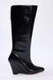 Siyah  Wedge Topuklu Kadın Çizme TAKAW26CZ00043 - 3