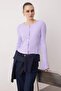 Wardrobe Essentials Lila İspanyol Kol Triko Hırka TWOAW26HI00268 - 6