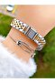Silver Color Minimal Case Calendar Women Wrist Watch - 4