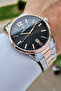 Men's Wristwatch with Black Dial Rose Silver Color Calendar Gift Boxed Dkiste1130 - 4