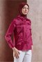 Satin Blouse with Flower Detail 44632