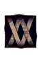 Women's Twill Silk Scarf Tan Black - 2