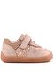 Bob Genuine Leather Powder Glitter Barefoot Velcro Elastic Baby Sneaker Shoes - 3