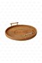 Bohemian Rattan Wicker Tray with Handles 35, Scandinavian, Modern