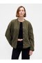 Kadın Haki VintageSoft Kapitone Oversized Ceket