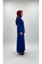 Women's Woven Fabric Button Detailed Long Skirt Hijab Set - 2