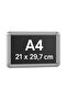 A4 Rondo Frame - Poster Frame - Document Frame - Retractable Plastic Frame - 2