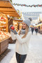 Women's Gray Knitwear Pompom Beret and Knitted Neck Collar Set