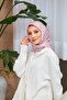 Checker Jacquard Scarf Powder 9900-22 - 4