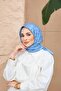 وشاح من قماش الجاكار باللون الأزرق النيلي 9900-01