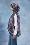 Gray Powder Indian Voile Shawl - 5006-10 - 3