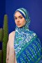 مجموعة Marrakech شال ناعم أزرق عشبي أخضر 3049-14