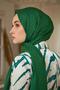 Summer Radiance Collection Silky Jacquard Shawl Dark Green 9015-10 - 4
