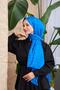 Cross Pattern Silky Jacquard Shawl Cobalt Blue 9006-15 - 2
