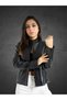 Genuine Leather Women's Jacket (Black)