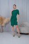 Women's Short Sleeve Pleated Dress - 5