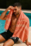 Peshtemal, Bath, Beach, Camping Towel, Buldan, 90X180 Cm,'Red' Bath Towel - 6