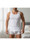 Men's White Combed Cotton Undershirt 6-Pack - 2