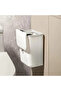 WHITE White Wall-Mounted Trash Bin for Kitchen Durable Plastic Multi-Functional Space-Saving Design - 3