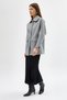 Gray Large Pocket Wide Collar Women's Coat 3102A - 2