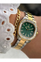 Yellow and Silver Steel Band Women's Wristwatch Fl43008A-D6 3Atm Water Resistant 2 Years Warranty - 4