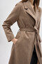7242A Waist-Tied Long Lined Coat Camel - 4