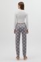 Gray Heart Patterned Women's Pajama Bottoms 4530 - 4