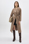 7242A Waist-Tied Long Lined Coat Camel - 2