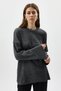 Anthracite Crew Neck Oversized Women's Sweater 2450