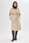 3095A Piece Detail Pocketed Coat Stone - 7