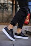 Zrc017 Premium Thick Sole Lace-Up Men's Shoes Black White - 4
