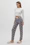 Gray Heart Patterned Women's Pajama Bottoms 4530 - 6