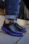 Pittura high quality alexandre sole special printed men's sneaker blue black - 3