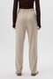 Beige Women's Drawstring Sweatpants with Elasticated Cuffs 9213m - 5