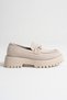 Doria Premium Buckle Detailed Beige Suede Casual Loafer - 5