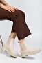 Zri̇n812-2137 Premium Beige Elastic Daily Women's Boots - 7