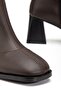 Zri̇n-033 Premium Brown Heeled Zippered Women's Boots - 5