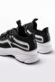 Zri̇n-3001 Premium Black Lace-Up Mesh Casual Sneaker - 6