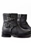 Zri̇n-2013 Zippered Daily Women's Boots with Black Buckle Accessories - 4