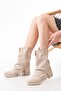 Zri̇n-3045 Premium Beige Daily Women's Boots - 6