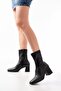 Zri̇n-033 Premium Black Heeled Zippered Women's Boots - 2