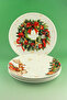 New Christmas 4 Pieces Porcelain Serving Plate
