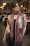 170X50 cm Combed Cotton Polka Dot Women's Scarf Shawl Pink
