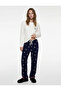 Long Sleeve Crew Neck Dog Print Cotton Pajama Set