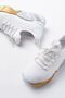 Zri̇n-400 premium white lace-up knit chunky sole women's sneaker - 5 cm - 4