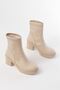 Zri̇n-3040 Premium Beige Daily Thick Heeled Women's Boots - 3