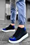 Roma Mirror Lace-Up Winter Men's Boots Black White Sax - 3